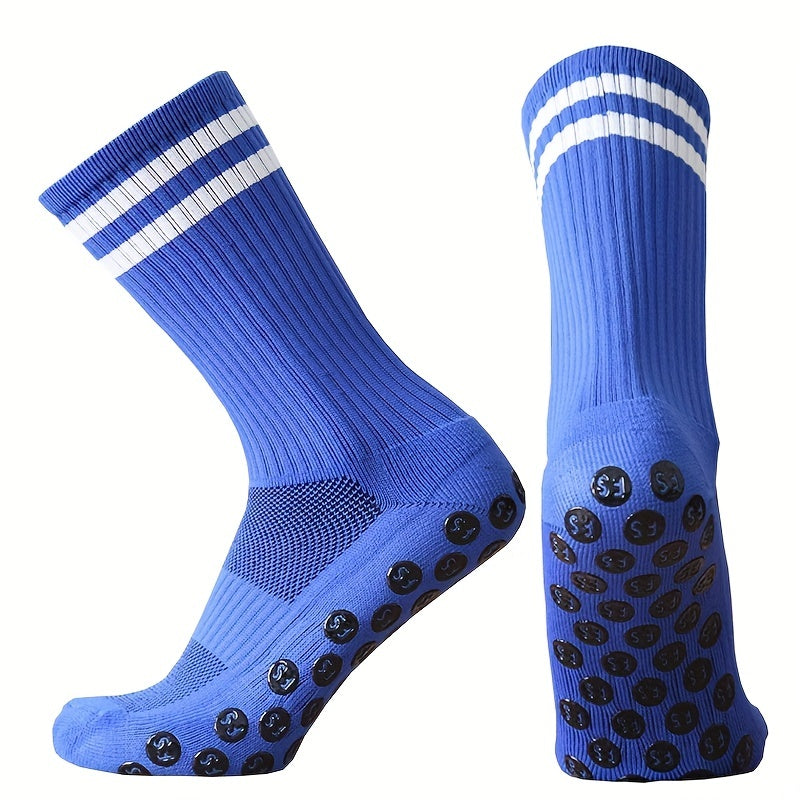Anti-Skid Silicone Striped Mid-Calf Socks