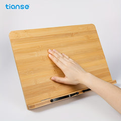 TIANSE Wooden Book Stand 28.02 X 20.02 cm Adjustable Holder