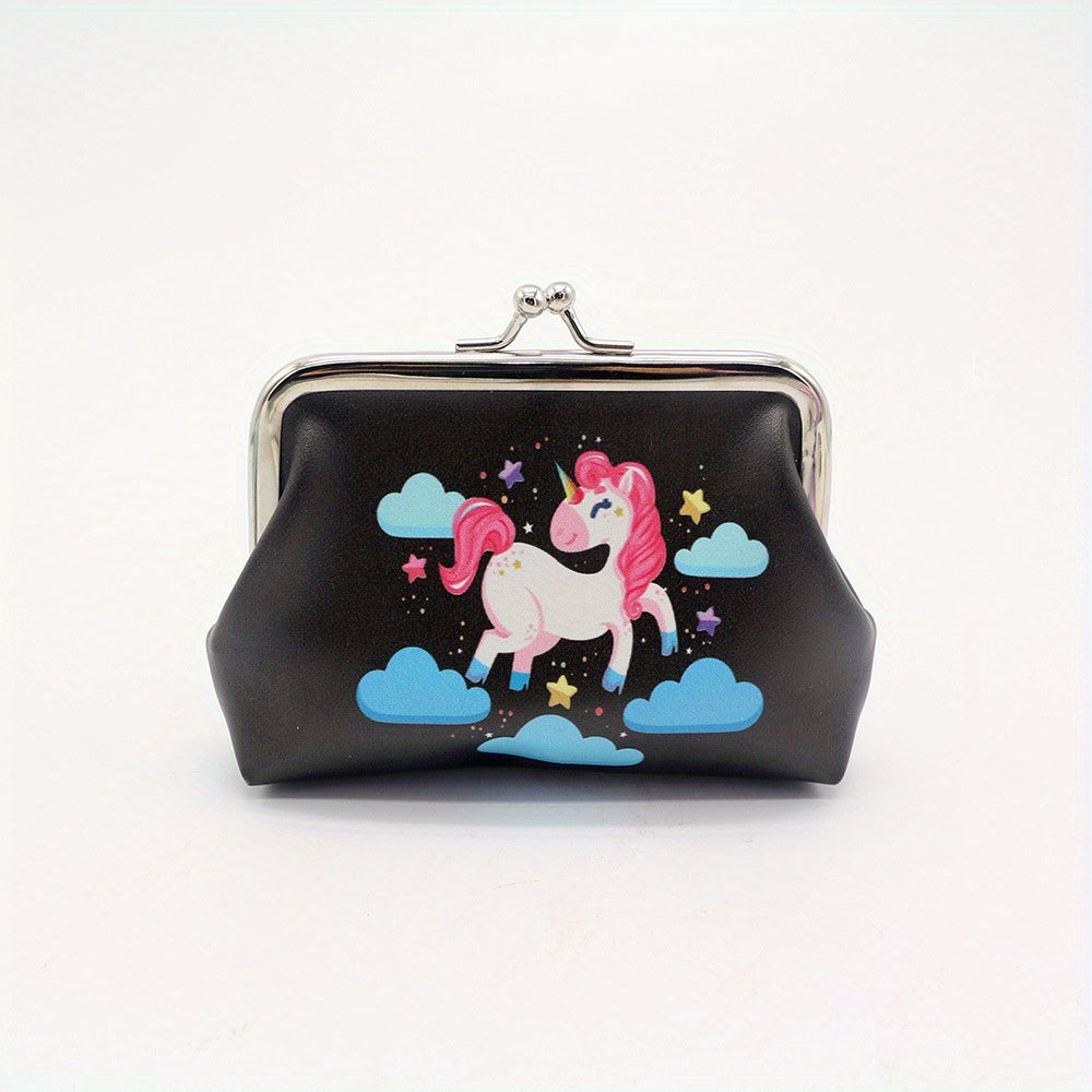 Cartoon Unicorn Coin Purse Bag Animal Pouch Key Bag Birthday Gift