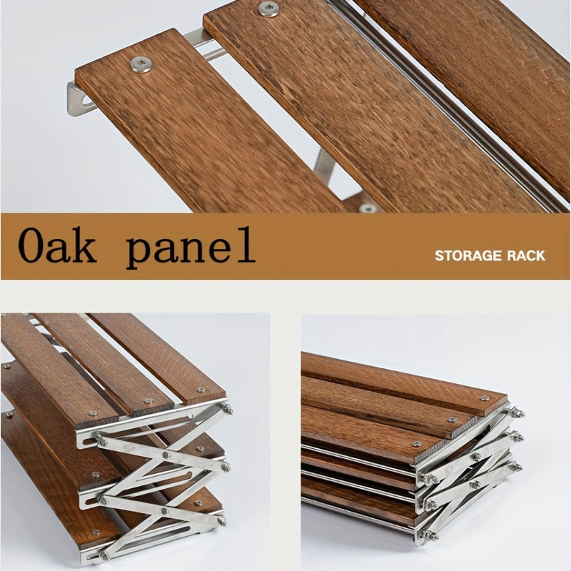 Portable 3-Layer Storage Rack for Office or Camping