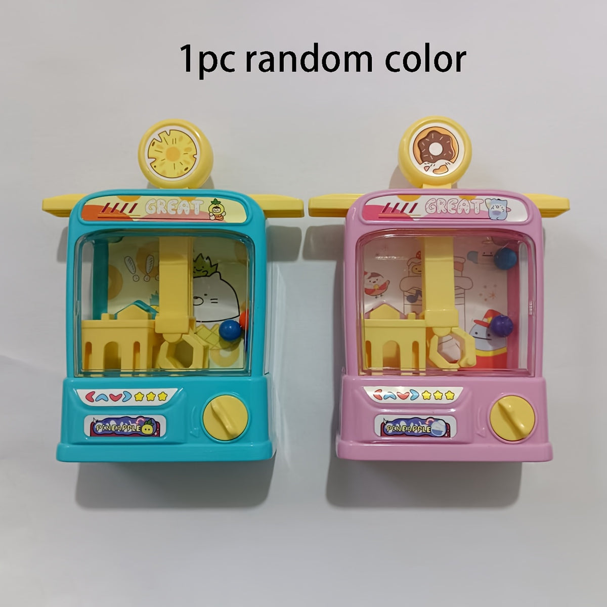 Kids' Doll Catching Toy Machine Educational Role-Play Mini Toy