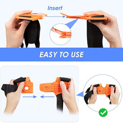 Adjustable Double Shoulder Mower Nylon Belt, Orange