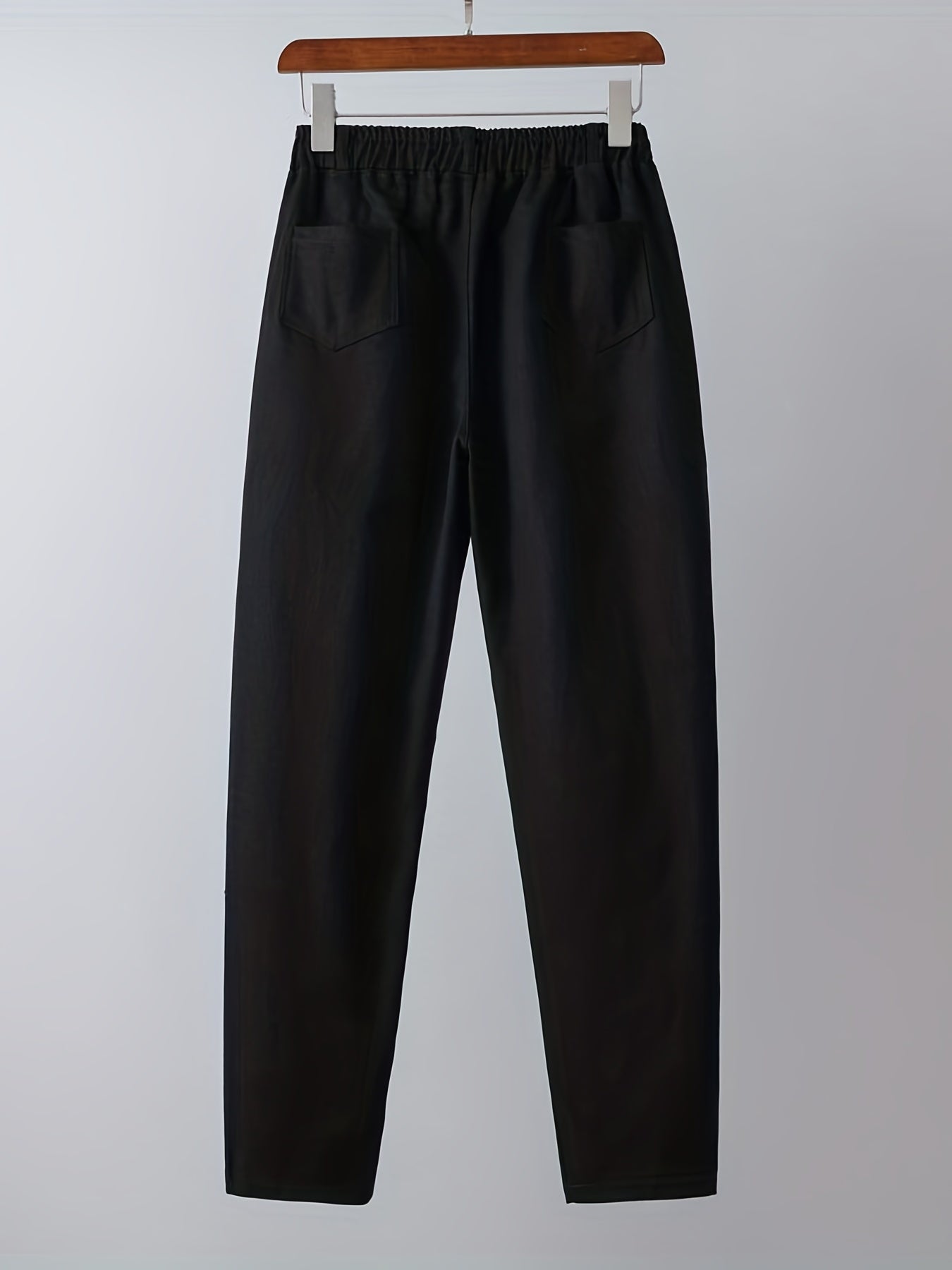 Ankle Length Harem Pants Elastic Waist Casual Trousers
