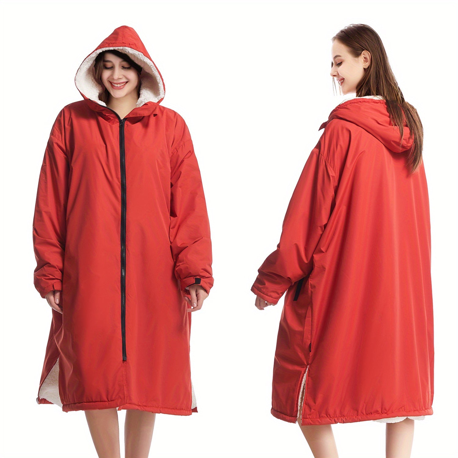 Unisex Waterproof Windproof Hooded Robe for Surfing Diving Camping - Home Use
