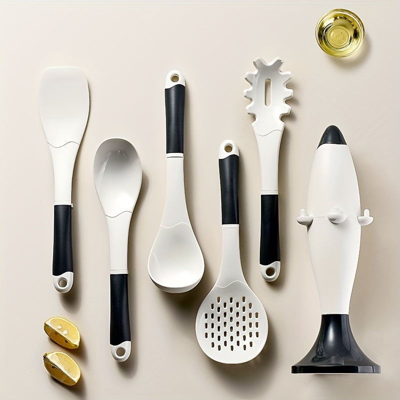 6pcs Silicone Spatula Spoon Set Non Stick Heat Resistant Kitchen Utensils