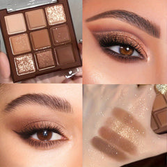 Mocha Chocolate Series 9 Eyeshadow Palette - Matte & Shimmer Eyeshadows