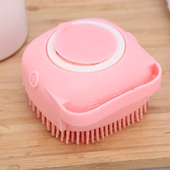 Large Capacity Silicone Pet Bath Brush for Cats and Dogs