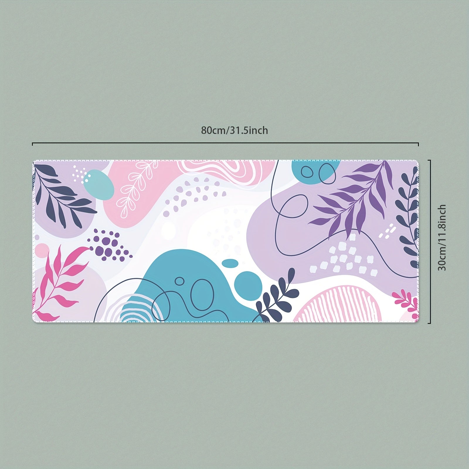 Large Non-Slip Game Mouse Pad for Laptop Desktop Office - Washable Rubber