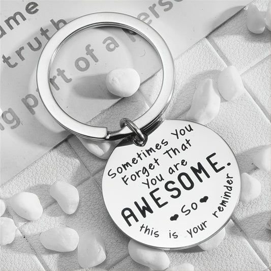 Motivational Stainless Steel Keychain Gift Inspirational Jewelry