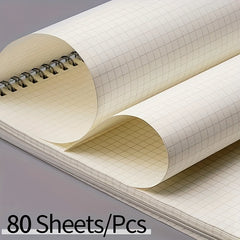 Spiral Grid Notebook A5 B5 80 Sheets