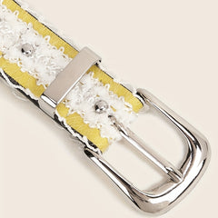 Stylish PU Leather Rivet Belt Classic Pin Buckle Jeans Pants Belts For Women