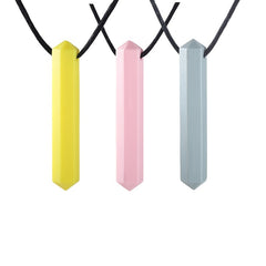 Hexagonal Silicone Toothbrush & Chewing Pendant Set