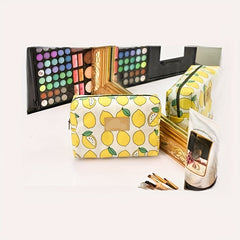 Cartoon Printed Travel Makeup Pouch Cosmetic Bag for Girls & Women