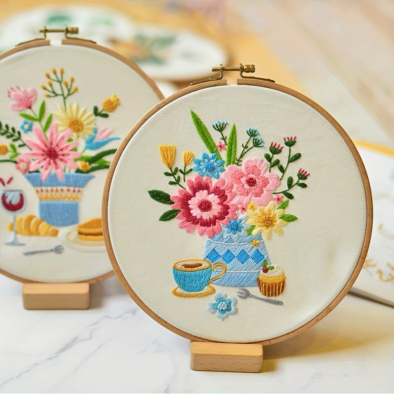 Floral Series Embroidery Starter Kit For Beginners