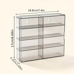 Car Model Storage Box Stackable Wall Mountable Display Rack Clear Grey