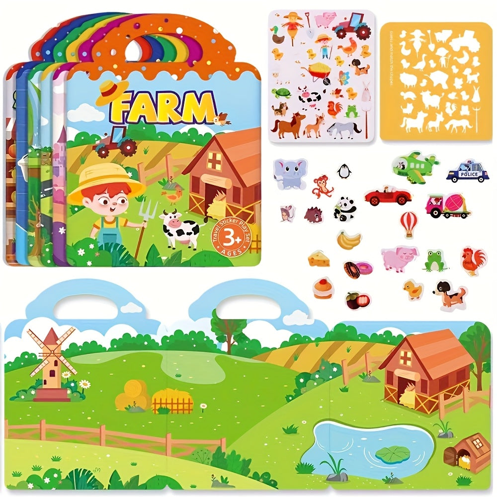 Kids' DIY Sticker Book Set - Bubble & Jelly Stickers