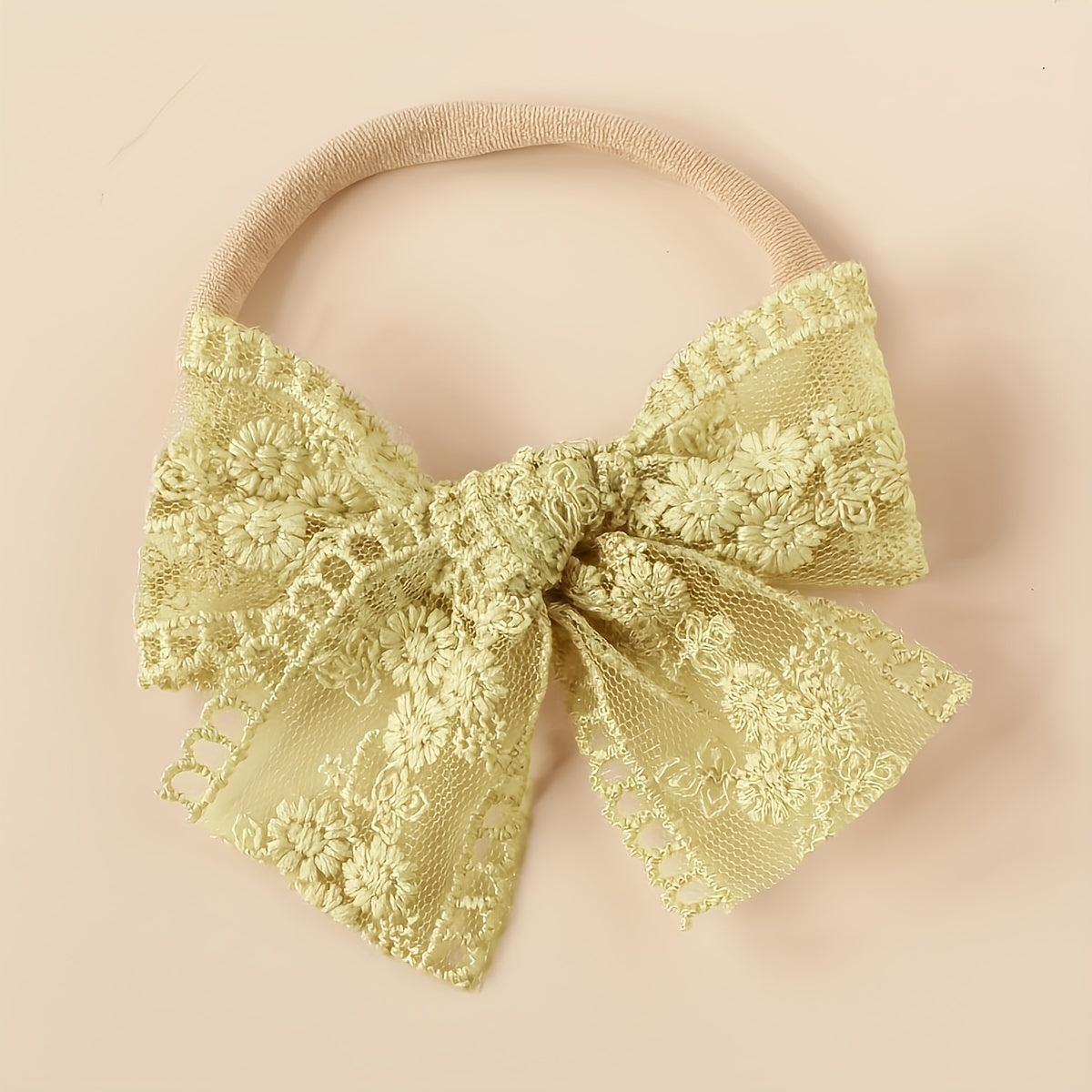 6pcs Baby Headbands Lace Bowknot Hairbands Hair Accessories For Baby Girls