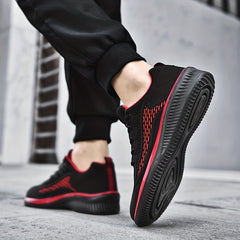 Men's Lace-up Athletic Sneakers Breathable & Wear-resistant