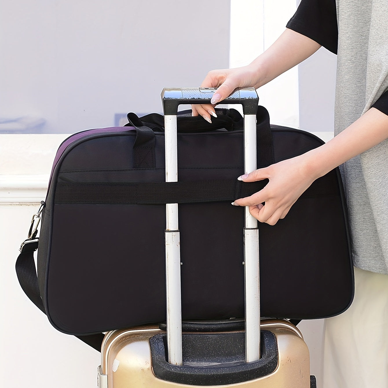 Large Capacity Tote Lightweight Luggage Weekender Bag