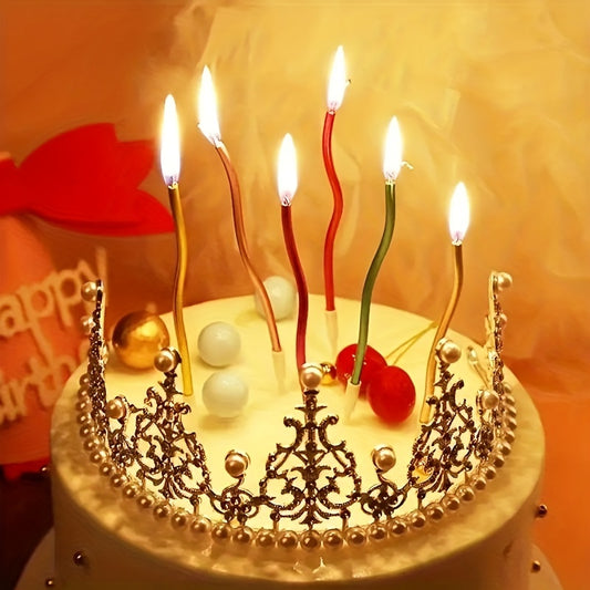 Colorful Spiral Candle Party Decoration Birthday Cake Candle