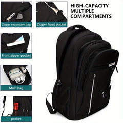 Durable Waterproof Travel Backpack Large Capacity Laptop Compartment