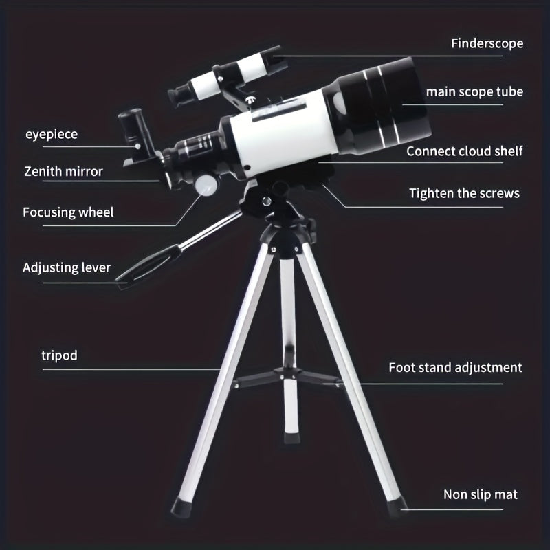 F30070M Telescope with Star Finding Goggles