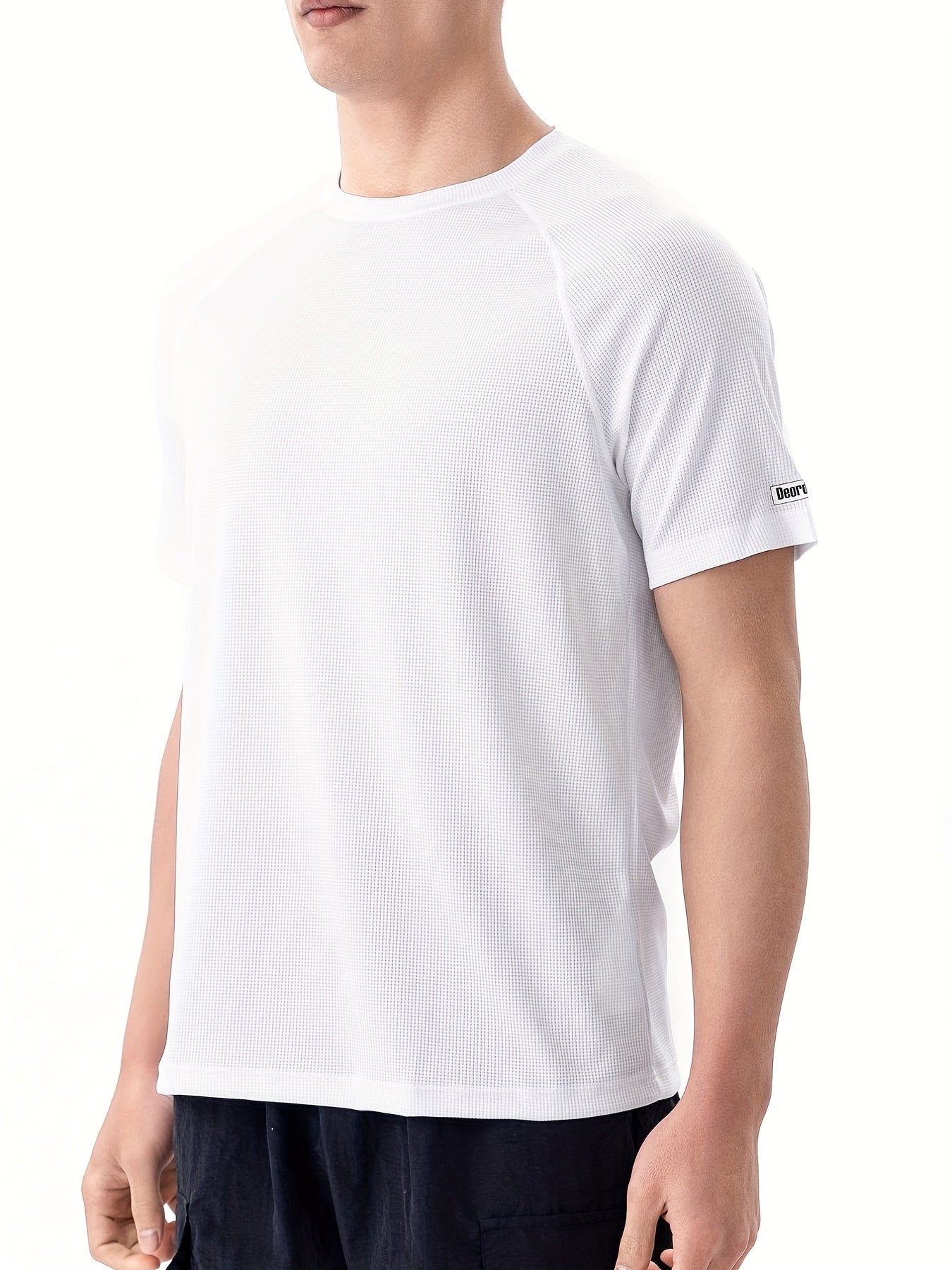 Men's Sports T Shirt Sweat Absorption Breathable for Gym Workouts