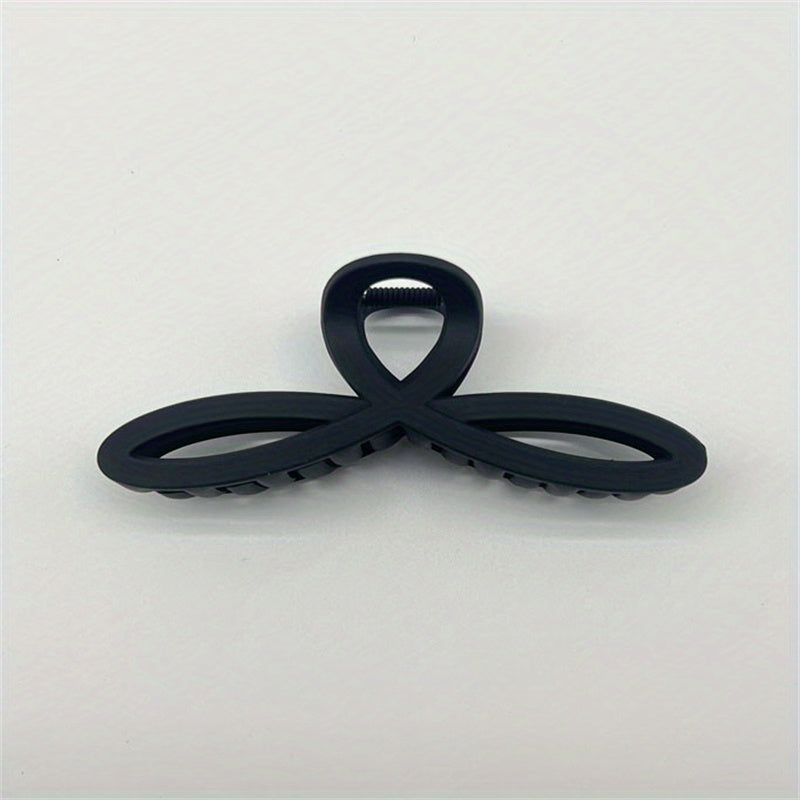 Frosted Clover Hair Claw Clip Strong Hold Grip Hair Jaw Clip