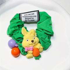Cartoon Rabbit Scrunchies Hair Tie Carrot Hair Accessory