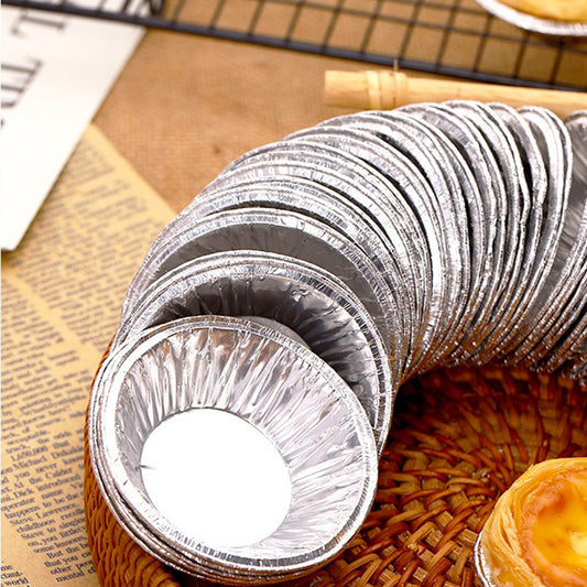 100pcs Baking Foil Cupcake Egg Tart Mold Cups