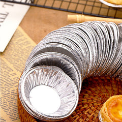 100pcs Baking Foil Cupcake Egg Tart Mold Cups