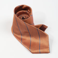 Casual Orange Diagonal Stripe Bright Tie
