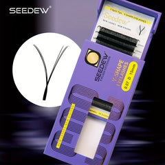 YY Shape 3 Split Tips Lashes 0.07mm C D Curl