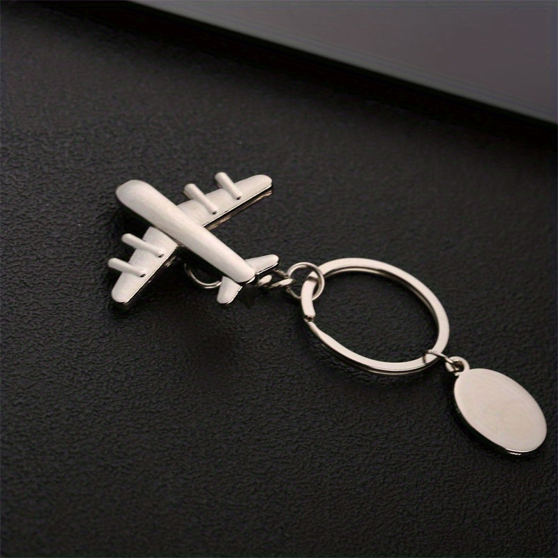 Creative Airplane Keychain for Men Backpack Car Pendant