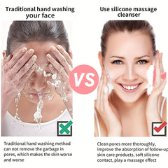Silicone Face Scrubber Brush For Women Facial Cleansing Waterproof Skin Care