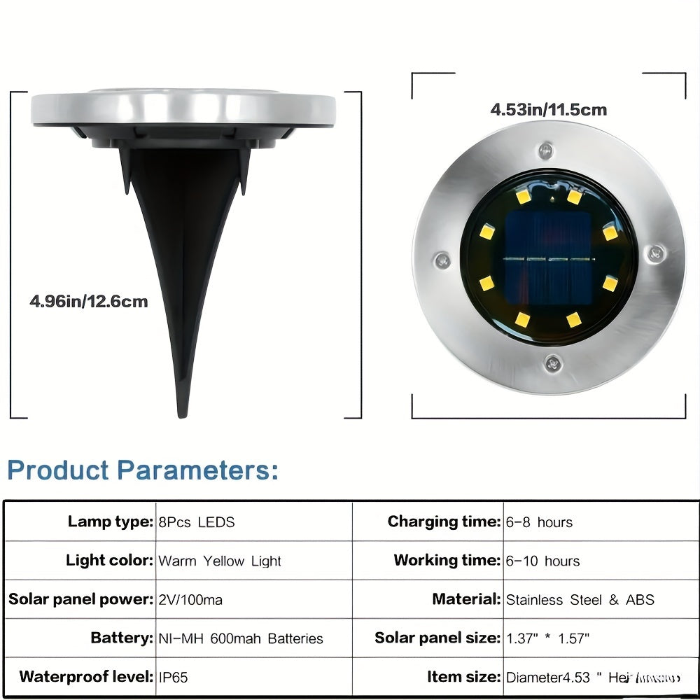 Outdoor Solar Garden Lights for Pathways Patio Walkways Path