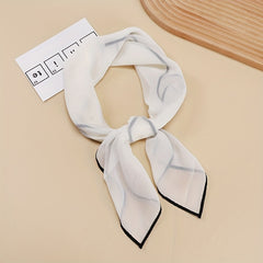 Satin Head Scarf Thin Breathable Square Scarf 69x85 cm