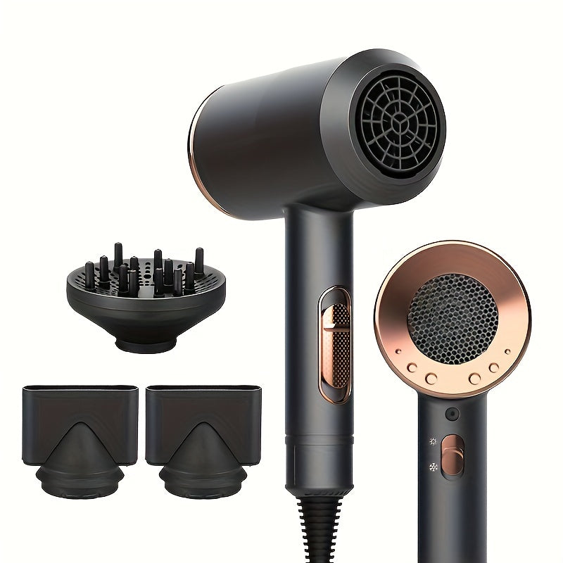 2000W Hair Dryer With Diffuser Powerful Ionic Blow Dryer AC Motor Hot Cold Wind