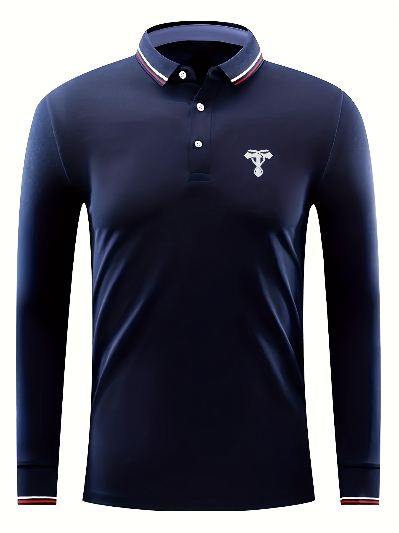 Men's Snakes Print Golf Long Sleeve Shirt