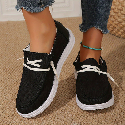 Women's Fashionable Skateboarding Shoes Flat Comfortable Sports Loafers