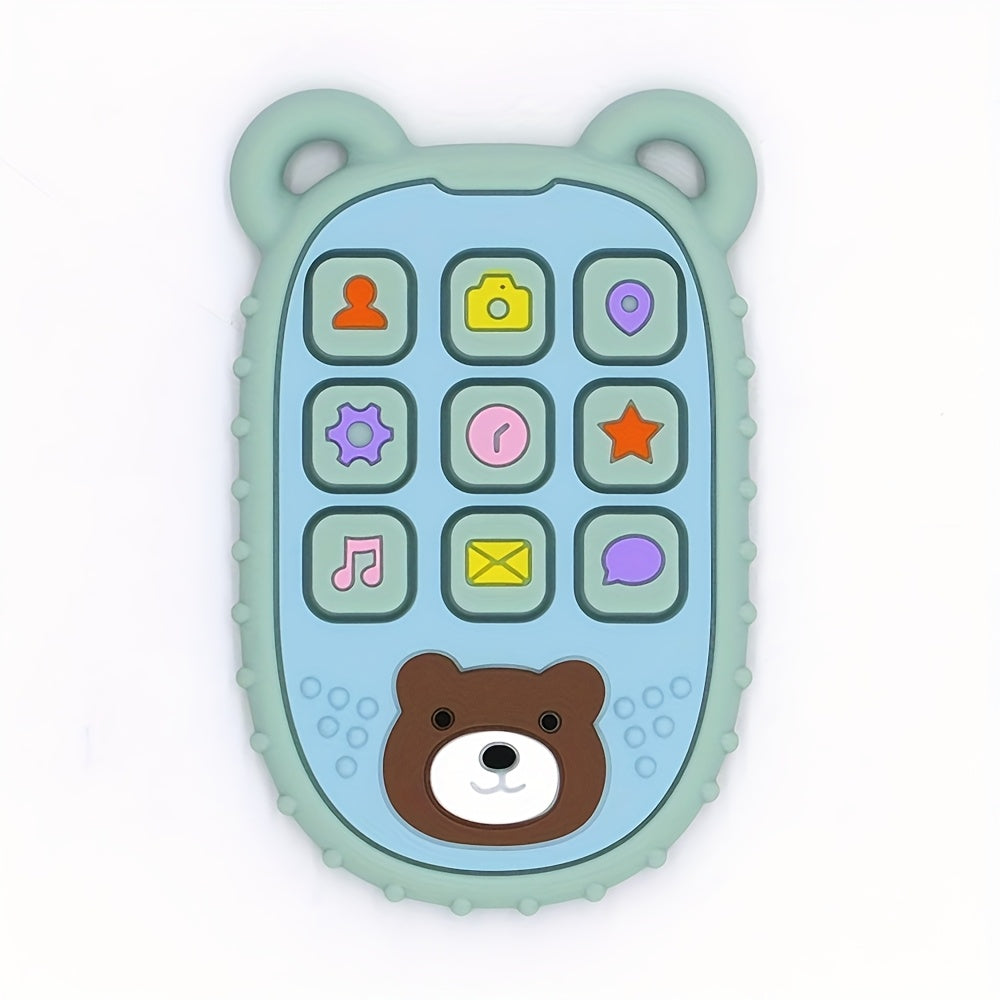 Cartoon Bear Silicone Remote Control Baby Teether Toy