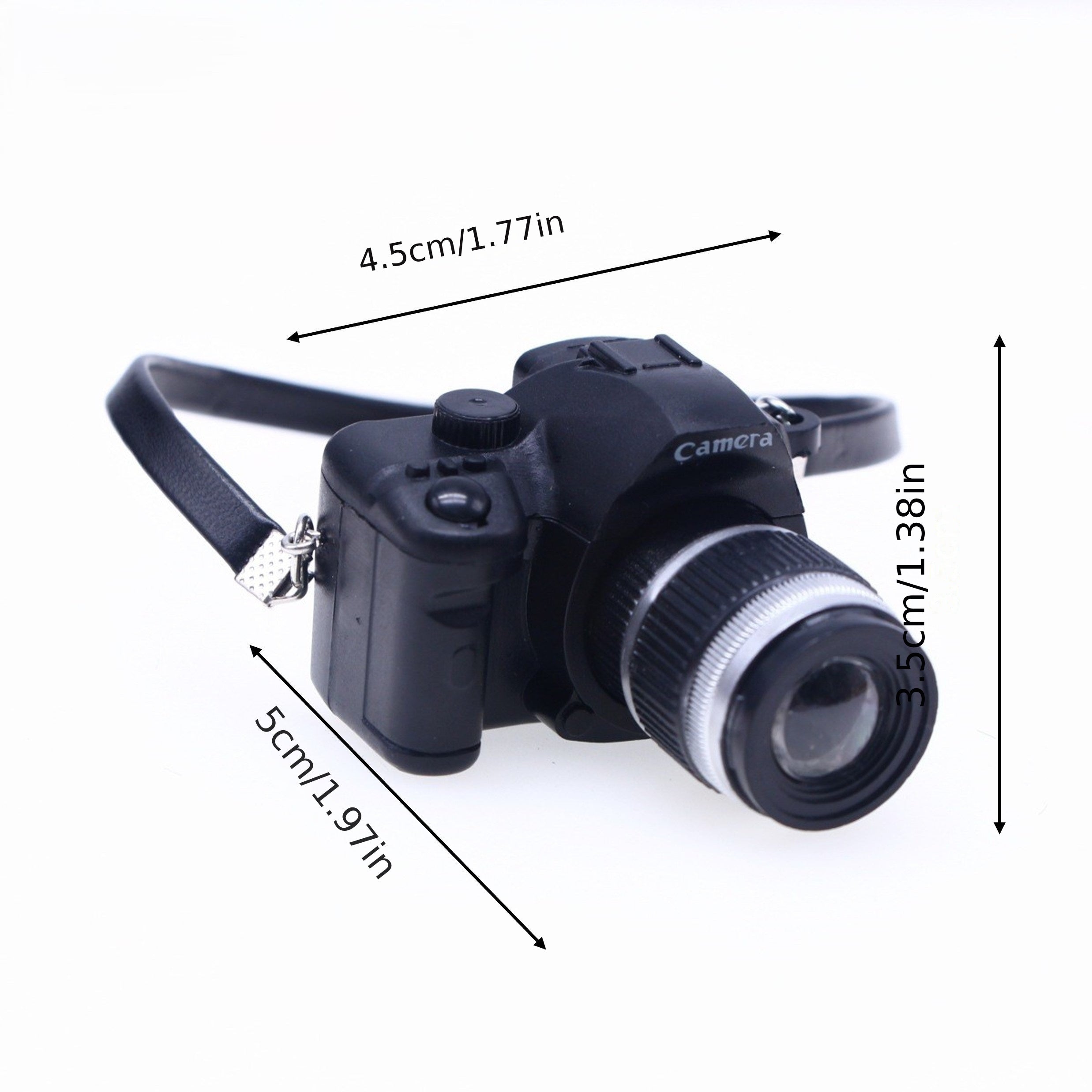 4pcs Dollhouse Camera w/ Straps for BJD Model Doll Scene Decor
