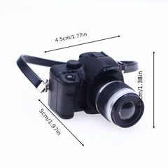 4pcs Dollhouse Camera w/ Straps for BJD Model Doll Scene Decor