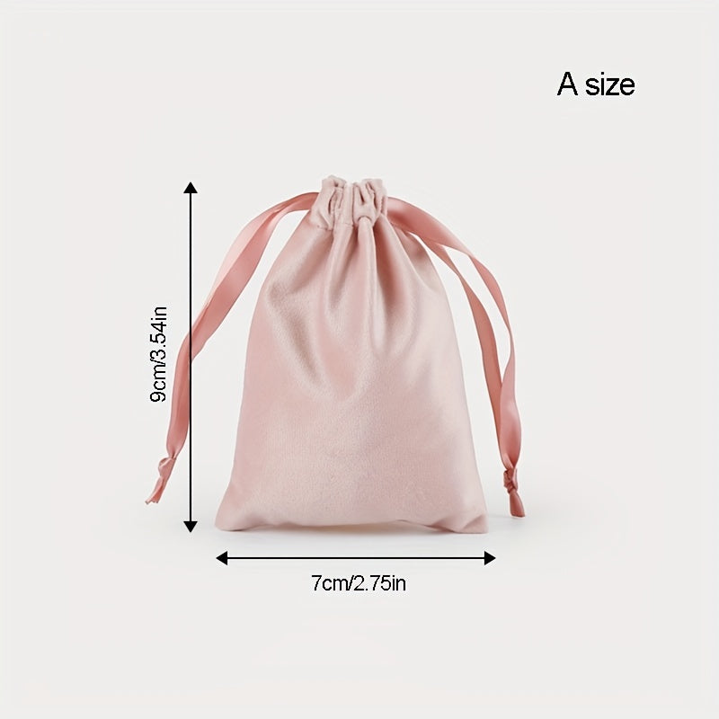 Velvet Drawstring Bags Pouches for Jewelry Storage and Travel - 1pc