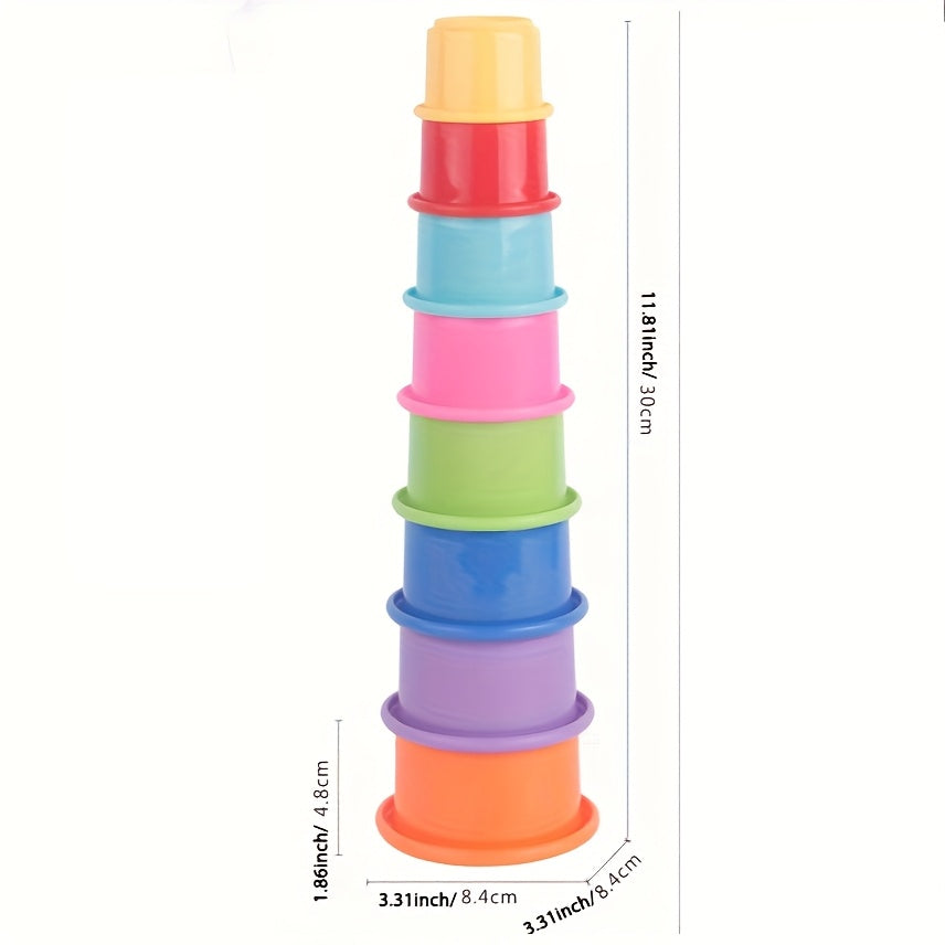 Stacking Cups and Bath Spoon Baby Bath Toys