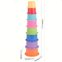 Stacking Cups and Bath Spoon Baby Bath Toys
