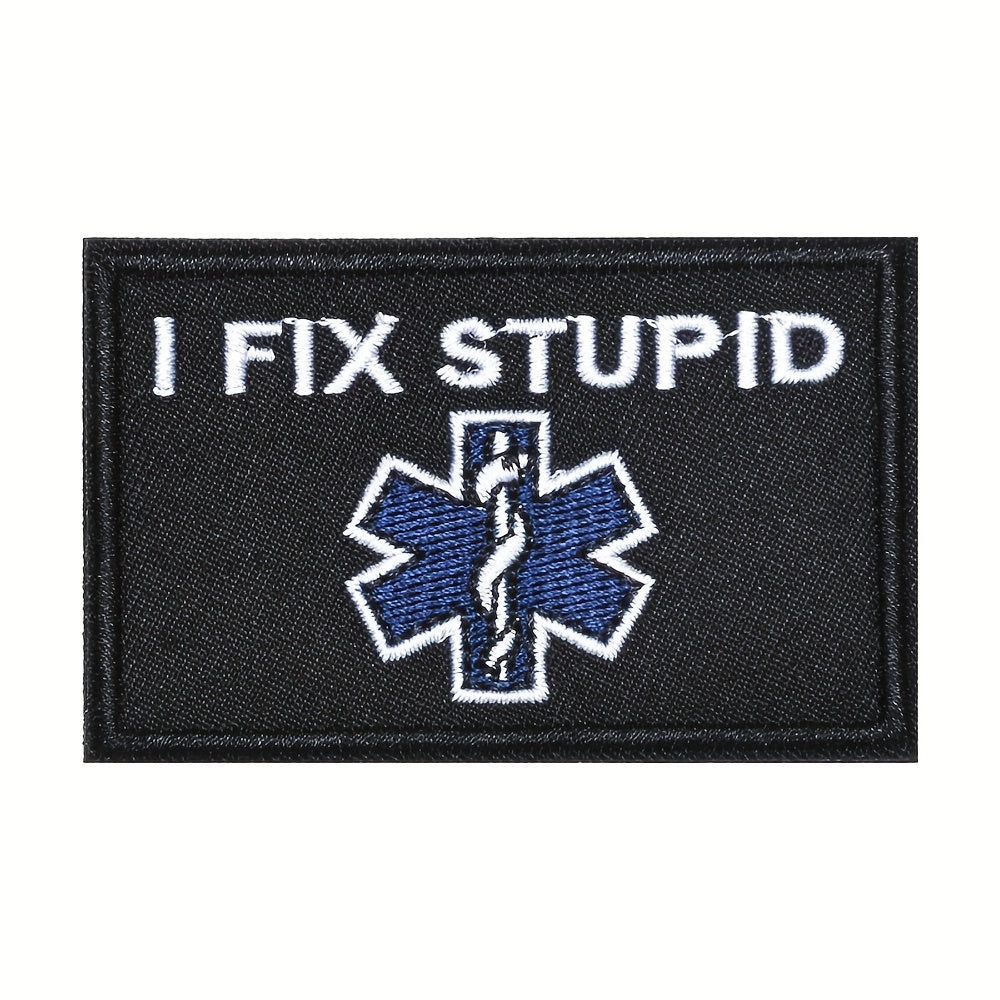 Creative Hook And Loop Embroidered Patch for Backpack Pants Clothes Shoes
