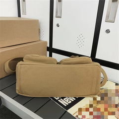 Men's Canvas Casual Messenger Bag Large Capacity Crossbody Bag