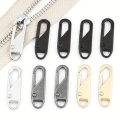 10 Sets Zipper Pull Replacement 4 Style Zipper Pull Tabs For Luggage