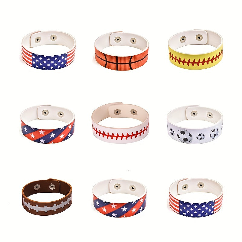 PU Leather Wrap Wristband for Basketball Fans